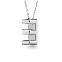 Thumbnail for Diamond 1/10 Ct.Tw. Letter E Pendant in 14K White Gold