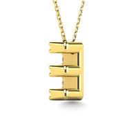 Thumbnail for Diamond 1/10 Ct.Tw. Letter E Pendant in 14K Yellow Gold
