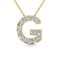 Thumbnail for Diamond 1/8 Ct.Tw. Letter G Pendant in 14K Yellow Gold