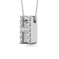 Thumbnail for Diamond 1/8 Ct.Tw. Letter H Pendant in 14K White Gold
