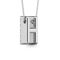 Thumbnail for Diamond 1/8 Ct.Tw. Letter H Pendant in 14K White Gold