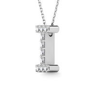 Thumbnail for Diamond 1/10 Ct.Tw. Letter I Pendant in 14K White Gold
