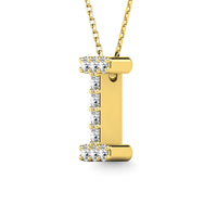 Thumbnail for Diamond 1/10 Ct.Tw. Letter I Pendant in 14K Yellow Gold