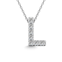 Thumbnail for Diamond 1/20 Ct.Tw. Letter L Pendant in 14K White Gold
