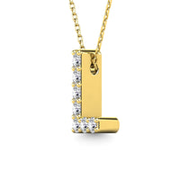 Thumbnail for Diamond 1/20 Ct.Tw. Letter L Pendant in 14K Yellow Gold