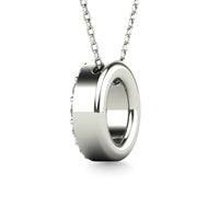 Thumbnail for Diamond 1/8 Ct.Tw. Letter O Pendant in 14K White Gold