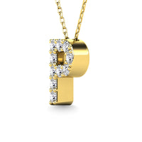 Thumbnail for Diamond 1/10 Ct.Tw. Letter P Pendant in 14K Yellow Gold