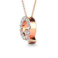 Thumbnail for Diamond 1/6 Ct.Tw. Letter Q Pendant in 14K Rose Gold
