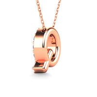 Thumbnail for Diamond 1/6 Ct.Tw. Letter Q Pendant in 14K Rose Gold