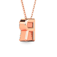 Thumbnail for Diamond 1/8 Ct.Tw. Letter R Pendant in 14K Rose Gold