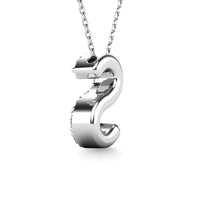 Thumbnail for Diamond 1/10 Ct.Tw. Letter S Pendant in 14K White Gold