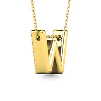 Thumbnail for Diamond 1/6 Ct.Tw. Letter W Pendant in 14K Yellow Gold
