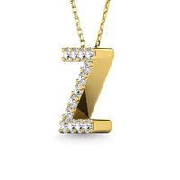 Thumbnail for Diamond 1/8 Ct.Tw. Letter Z Pendant in 14K Yellow Gold