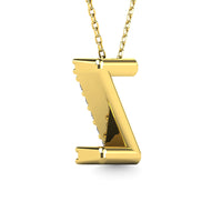Thumbnail for Diamond 1/8 Ct.Tw. Letter Z Pendant in 14K Yellow Gold