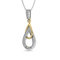 Thumbnail for Diamond 1/6 Ct.Tw. Fashion Pendant in 10K Two Tone