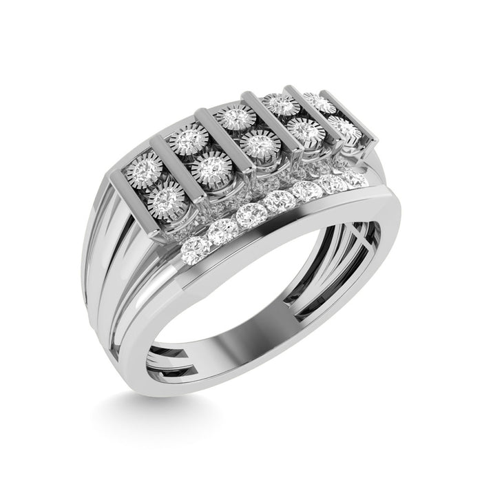 Diamond 1/2 Ct.Tw. Mens Fashion Ring in 10K Yellow Gold