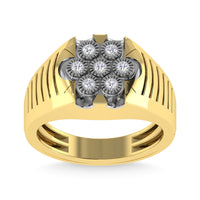 Thumbnail for Diamond 1/4 Ct.Tw. Mens Fashion Ring in 10K Yellow Gold