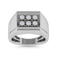 Thumbnail for Diamond 1/4 Ct.Tw. Mens Fashion Ring in 10K White Gold