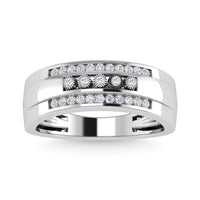 Thumbnail for Diamond 1/4 Ct.Tw. Mens Fashion Ring in 10K White Gold