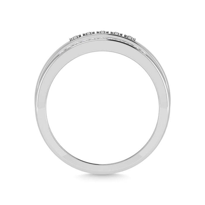 Diamond 1/4 Ct.Tw. Mens Fashion Ring in 10K White Gold