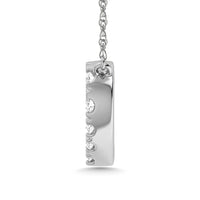Thumbnail for Diamond 1/20 Ct.Tw. Heart Pendant in 10K White Gold