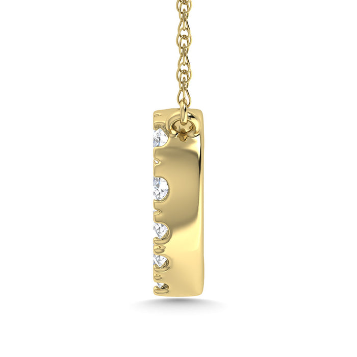 Diamond 1/20 Ct.Tw. Heart Pendant in 10K Yellow Gold