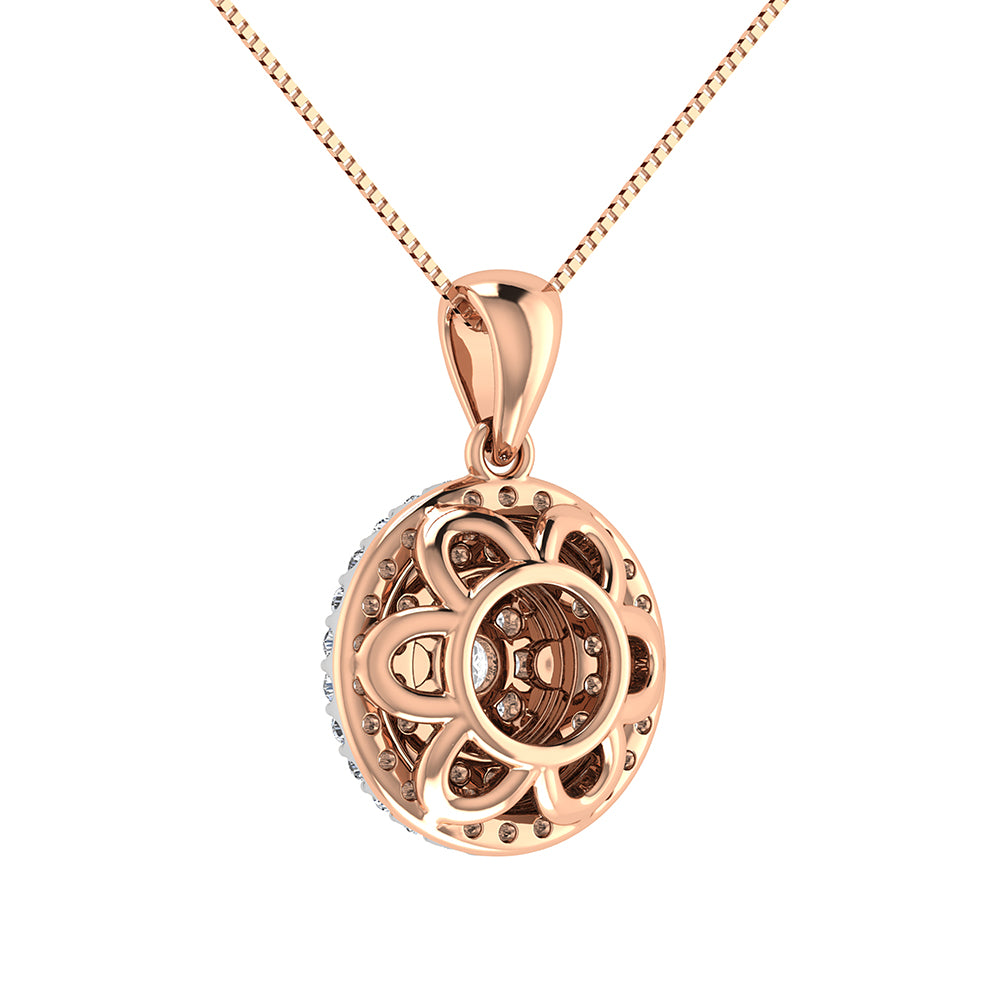 Diamond 3/4 Ct.Tw. Fashion Pendant in 14K Rose Gold