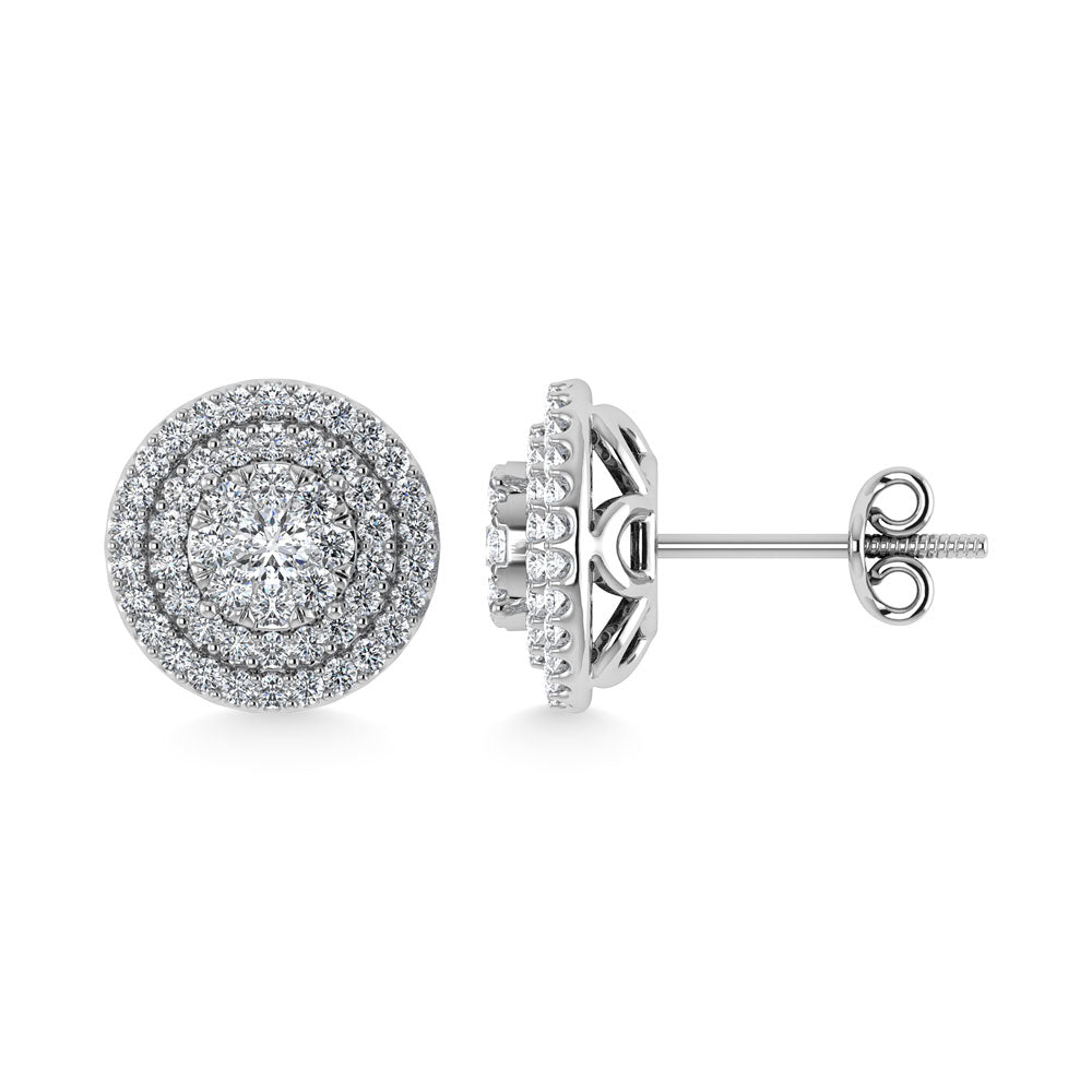 Diamond 7/8 Ct.Tw. Fashion Earrings in 10K White Gold