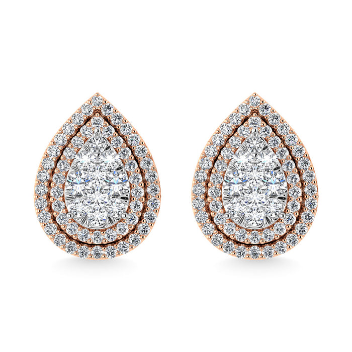 Diamond 7/8 Ct.Tw. Fashion Earrings in 14K Rose Gold