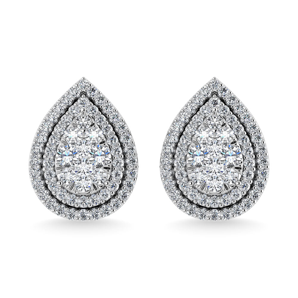 Diamond 7/8 Ct.Tw. Fashion Earrings in 10K White Gold