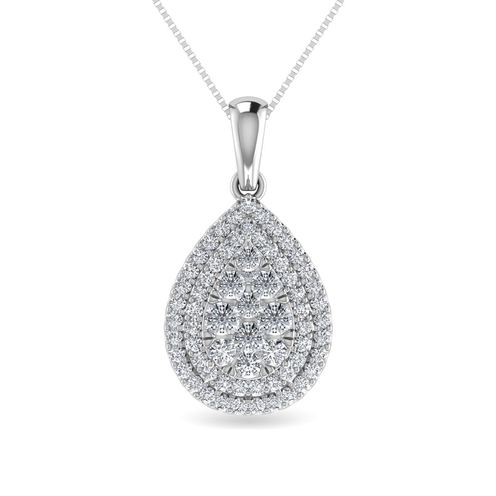 Diamond 3/4 Ct.Tw. Fashion Pendant in 10K White Gold