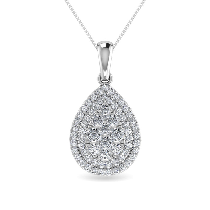 Diamond 3/4 Ct.Tw. Fashion Pendant in 10K White Gold