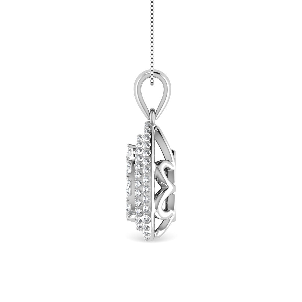 Diamond 3/4 Ct.Tw. Fashion Pendant in 10K White Gold
