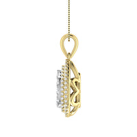 Thumbnail for Diamond 3/4 Ct.Tw. Pear Shape Cluster Pendant in 10K Yellow Gold