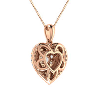 Thumbnail for Diamond 3/4 Ct.Tw. Heart Pendant in 10K Rose Gold