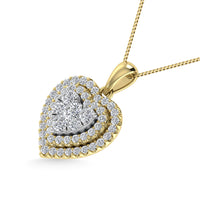 Thumbnail for Diamond 3/4 Ct.Tw. Heart Pendant in 14K Yellow Gold