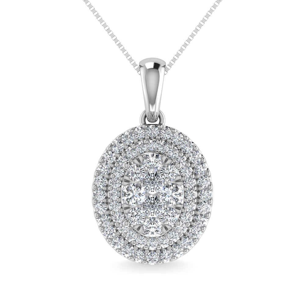 Diamond 3/4 Ct.Tw. Fashion Pendant in 10K White Gold