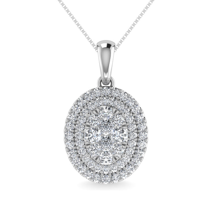 Diamond 3/4 Ct.Tw. Fashion Pendant in 10K White Gold