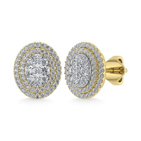 Thumbnail for Diamond 7/8 Ct.Tw. Fashion Earrings in 14K Yellow Gold