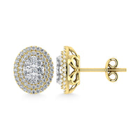 Thumbnail for Diamond 7/8 Ct.Tw. Fashion Earrings in 14K Yellow Gold