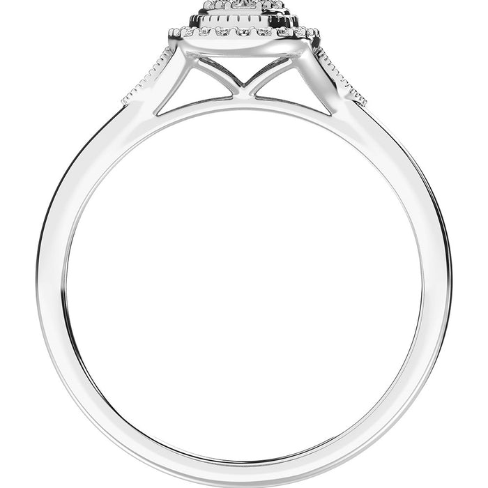 10K White Gold 1/5 Ct.Tw. Diamond Promise Ring