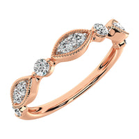 Thumbnail for 14K Rose Gold 1/3 Ct.Tw. Diamond Stackable Band