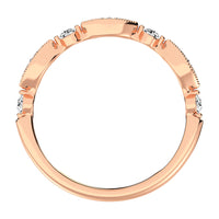 Thumbnail for 14K Rose Gold 1/3 Ct.Tw. Diamond Stackable Band