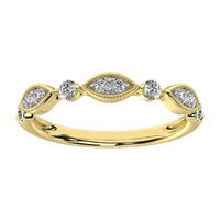 Thumbnail for 14K Yellow Gold 1/3 Ct.Tw. Diamond Stackable Band
