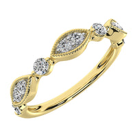Thumbnail for 14K Yellow Gold 1/3 Ct.Tw. Diamond Stackable Band