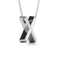 Thumbnail for Diamond 1/8 Ct.Tw. Letter X Pendant in 14K White Gold