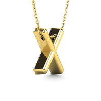 Thumbnail for Diamond 1/8 Ct.Tw. Letter X Pendant in 14K Yellow Gold