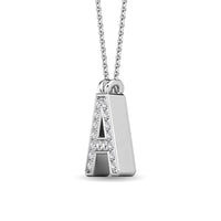 Thumbnail for Diamond 1/20 Ct.Tw. Letter A Pendant in 10K White Gold