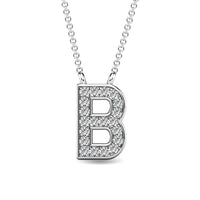 Thumbnail for Diamond 1/20 Ct.Tw. Letter B Pendant in 10K White Gold