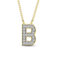 Thumbnail for Diamond 1/20 Ct.Tw. Letter B Pendant in 10K Yellow Gold